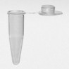 PCR microcentrifuge tube PP, 0,2ml, attached flat  & frosted cap, transparent, pcr ready, RCF 20.000g, autocl. CE/IVD